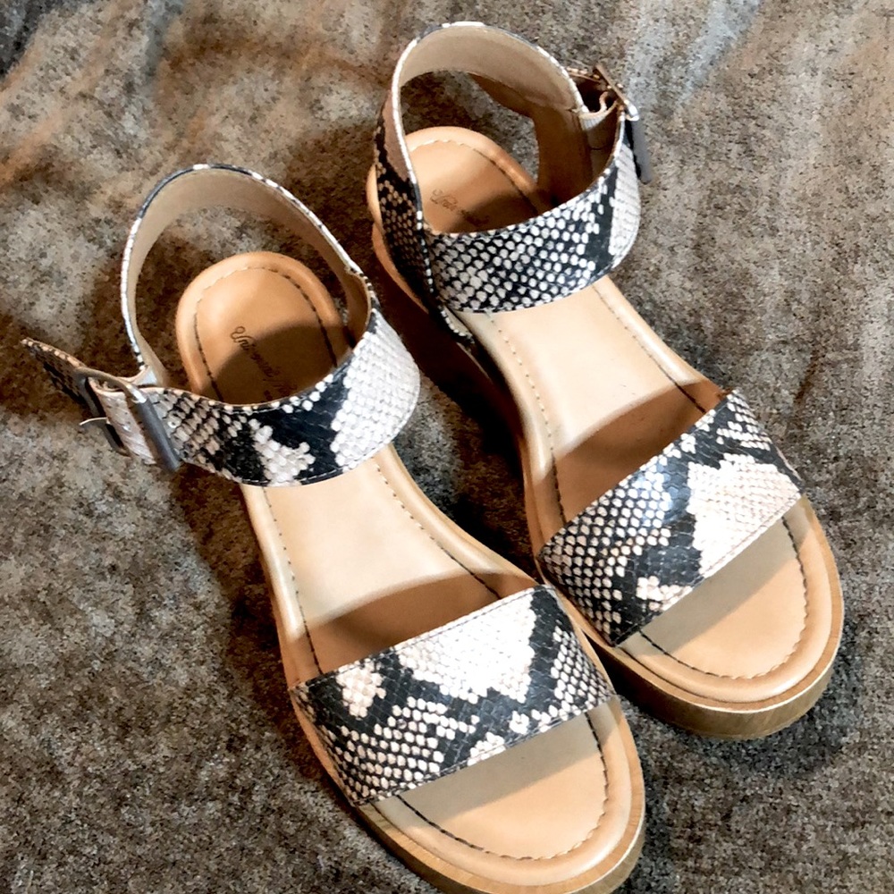 Cute Animal Print Wedges